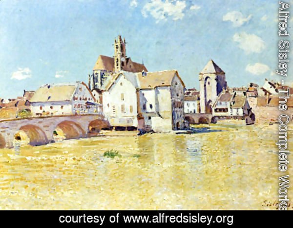 Alfred Sisley - Pont de Moret dans le soleil du matin