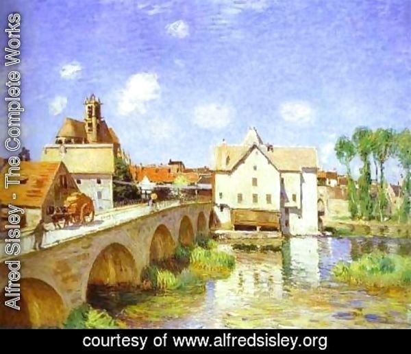 Alfred Sisley - The Bridge at Moret