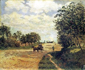 Alfred Sisley - The Road from Mantes to Choisy-le-Roi