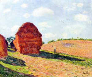Alfred Sisley - The straw rents