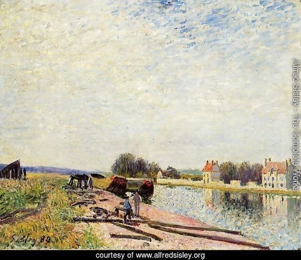 Barges on the Loing at Saint-Mammes  1884  1