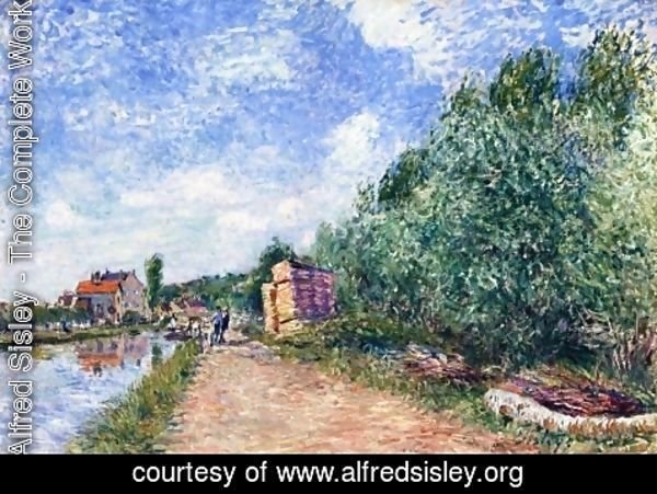 Alfred Sisley - Canal du Loing - Chemin de halage