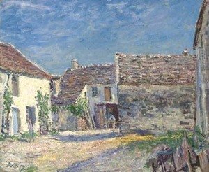 Alfred Sisley - Cour de ferme pres de Moret - Soleil de juillet