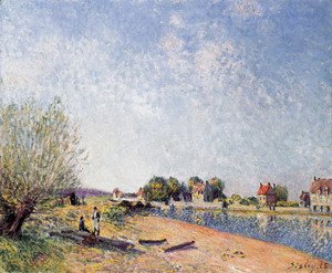 Alfred Sisley - Le canal du Loing a Saint-Mammes