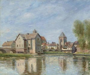 Alfred Sisley - Le pont et les moulins de Moret sur Loing