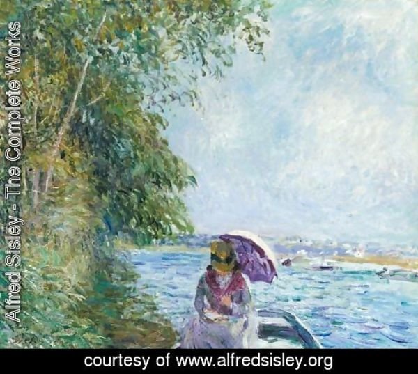 Alfred Sisley - En Canot A Veneux - Apres-Midi De Septembre