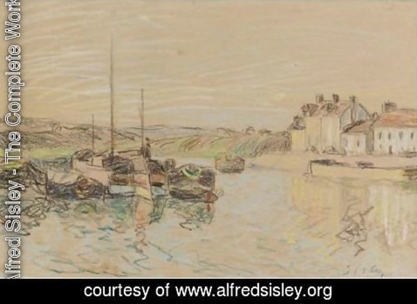 Alfred Sisley - Le Canal Du Loing A Saint Mammes 2