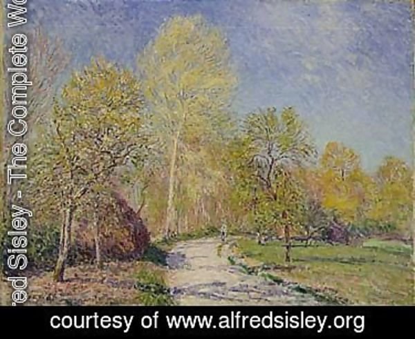 Alfred Sisley - Le Matin A Moret En Mai