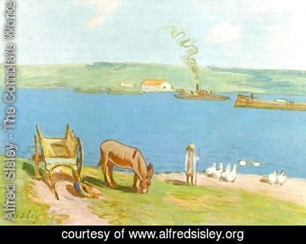 Alfred Sisley - Riverside