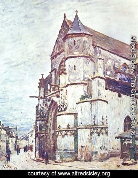 Alfred Sisley - Church at Moret after the Rain