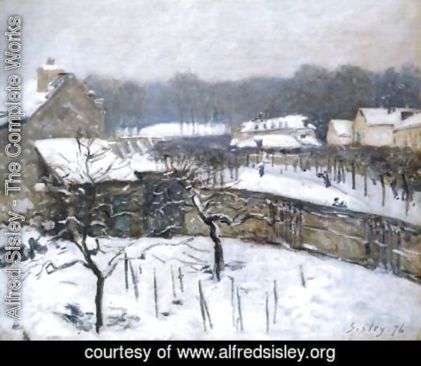 Alfred Sisley - Snow Effect at Louveciennes 2