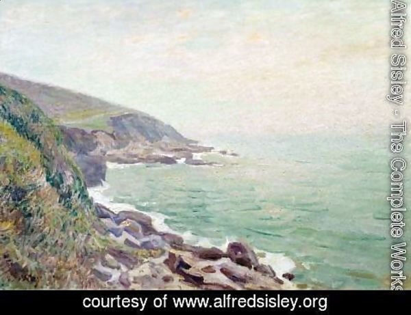Alfred Sisley - On the Cliffs, Langland Bay, Wales 2