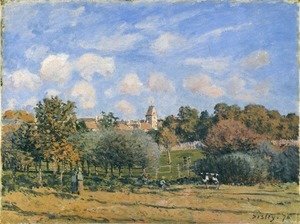 Alfred Sisley - Church at Noisy Le Roi in Autumn