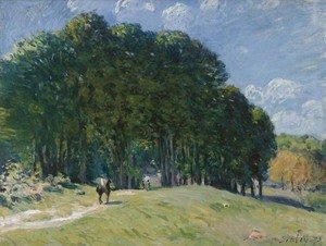 Alfred Sisley - Rider at the Edge of the Forest