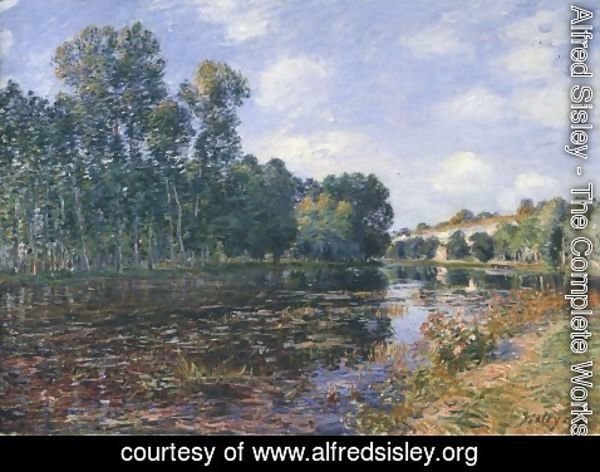 Alfred Sisley - Bend in the River Loing in Summer