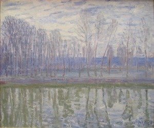 Alfred Sisley - On the Banks of the River Loing