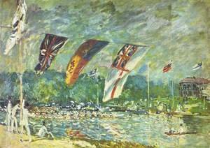 Alfred Sisley - The regattas Moseley