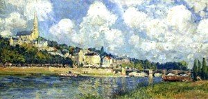 Alfred Sisley - The River at Saint Cloud