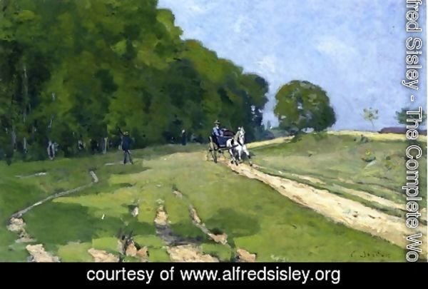 Alfred Sisley - Path near the Parc de Courances