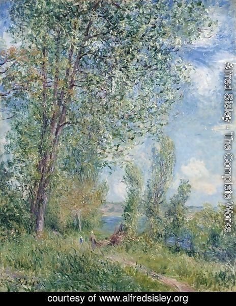 Alfred Sisley - Windy Afternoon in May