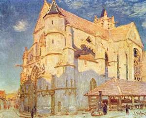 Alfred Sisley - Church of Moret 2