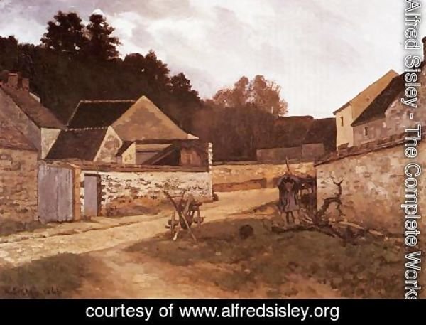 Alfred Sisley - Village Street In Marlotte