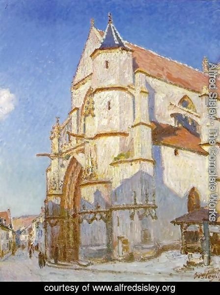 Alfred Sisley - The Church At Moret