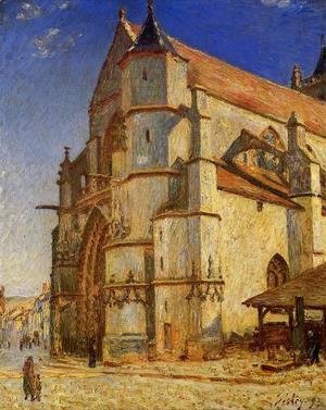 Alfred Sisley - The Church At Moret In Morning Sun