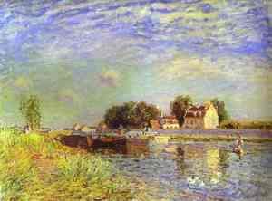 Alfred Sisley - The Canal Du Loing At St Mammes