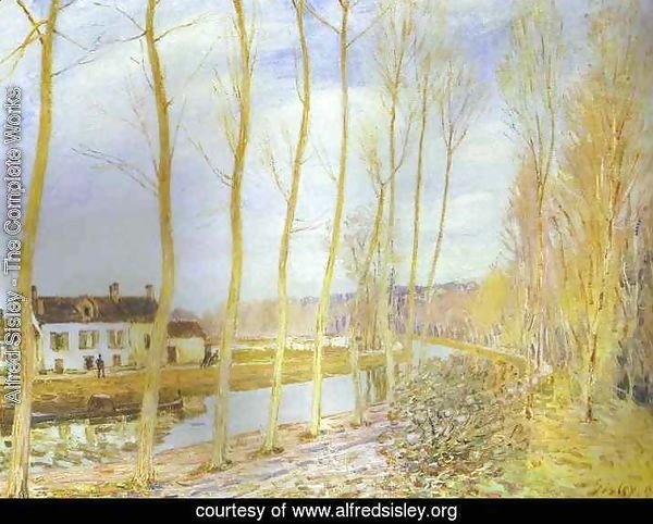 The Canal Du Loing At Moret