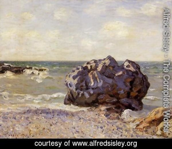 Alfred Sisley - Langland Bay Storrs Rock   Morning