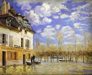 Alfred Sisley - Boat During a Flood 1871